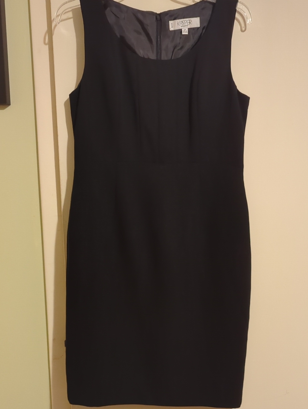 Kasper Black Sleeveless Midi Dress
